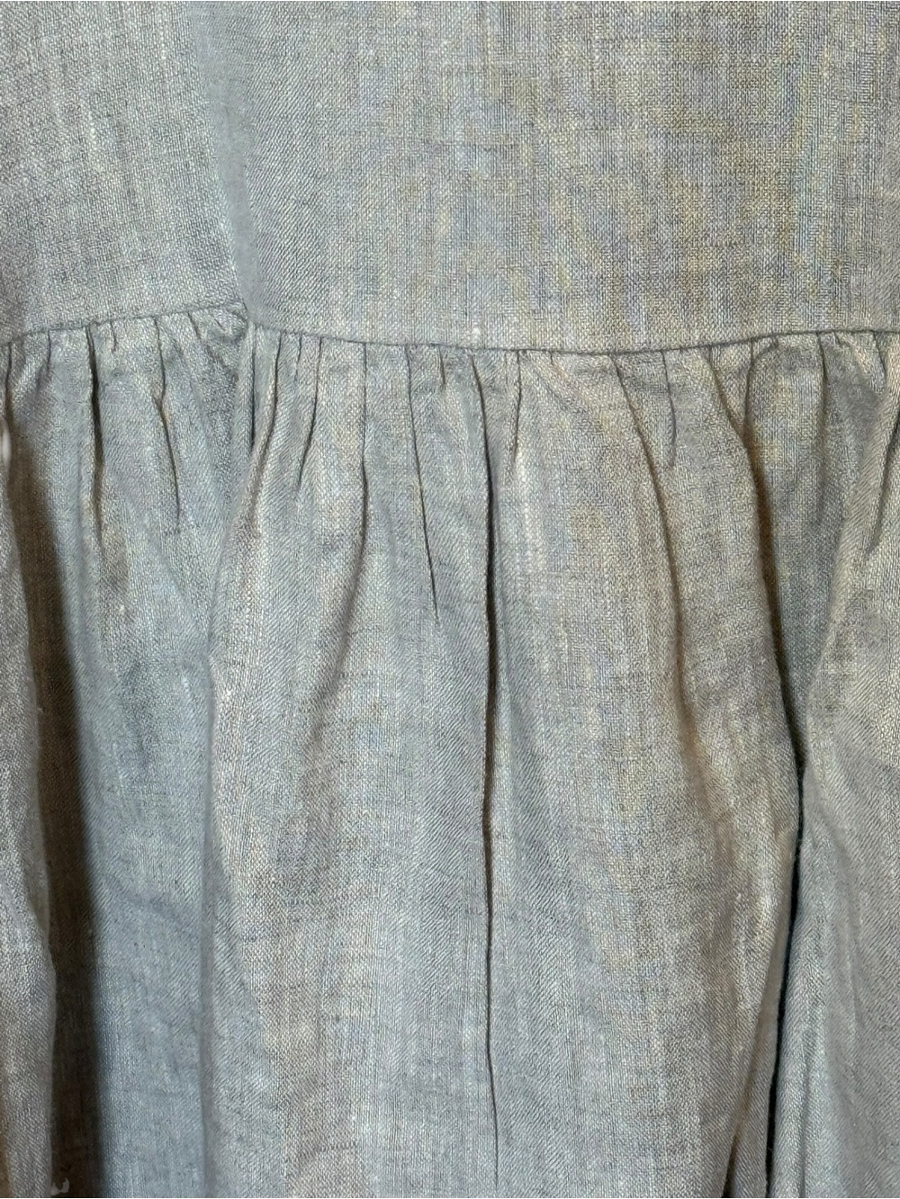 Crown Linen Designs New Linen Shirt Dress Tunic Beige Size S - Picture 6 of 8